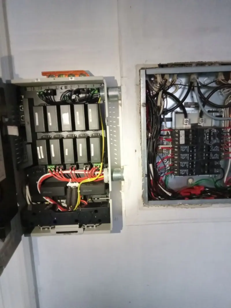 Electrical panel upgrade completed for Security Camera Wiring in St. Bernard